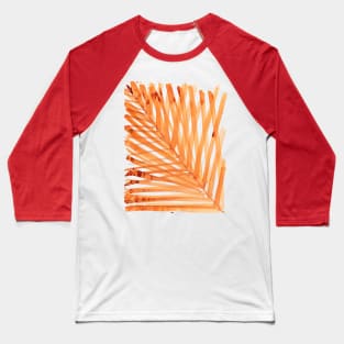 watercolor lines palm leaf 1 Baseball T-Shirt